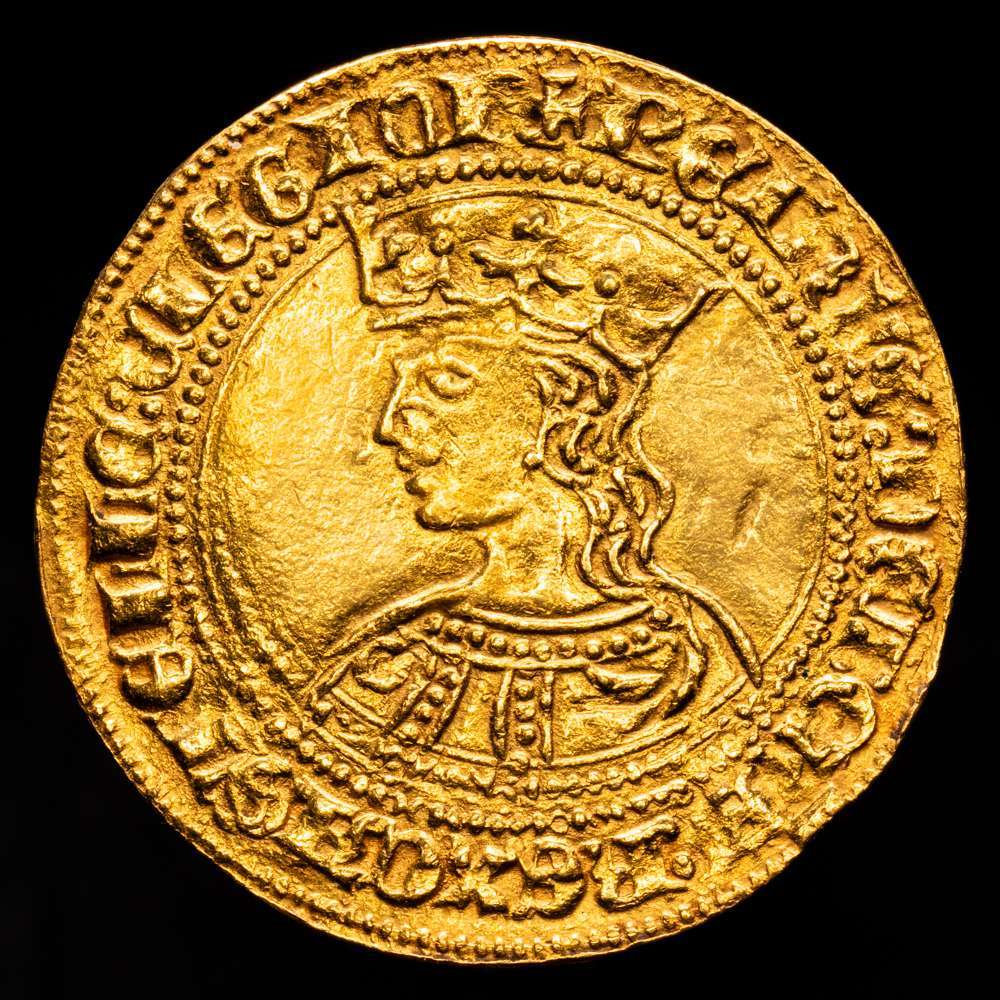 Reino de Castilla y León. Pedro I (1350-1368). Dobla de 35 maravedís. Sevilla. (Bautista-512.4 var.). Au. 4,51 gramos. S en el cuarto cuartel. Magnífico ejemplar. MBC+/EBC.