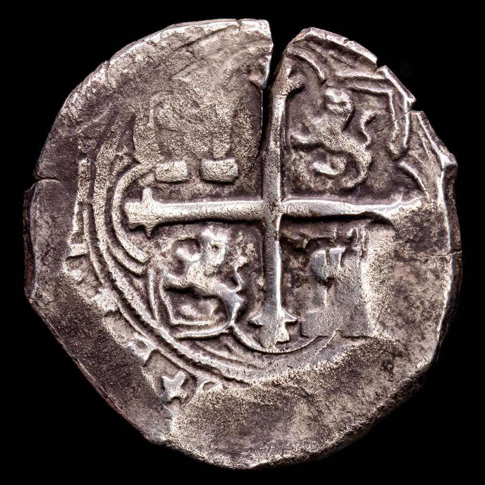 Felipe II. 4 reales. ND (1589-1598). México. (F). (Cal-509). Ag. 13,24 g. Valor 4. Escasa. MBC.
