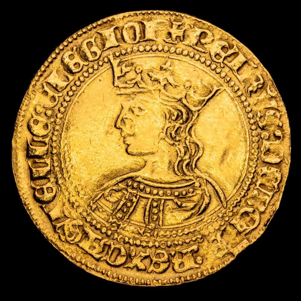 Reino de Castilla y León. Pedro I (1350-1368). Dobla de 35 maravedís. Sevilla. (Bautista-512.4 var.). Au. 4,51 gramos. S en el cuarto cuartel. Magnífico ejemplar. MBC+/EBC.