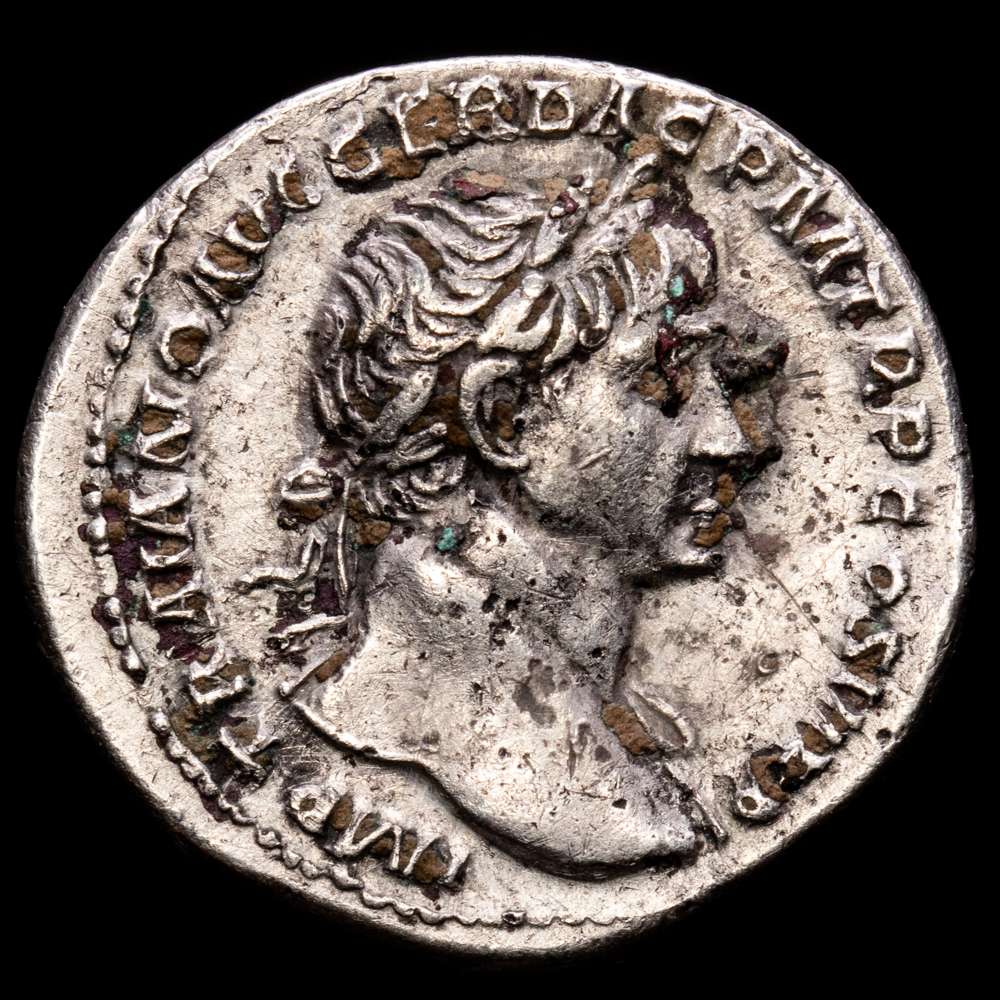 Trajano. Denario. 112-114 d.C. Roma. (Ric-II 291). (Woytek-394b). Ag. 3,24 g. Buen ejemplar. XF.
