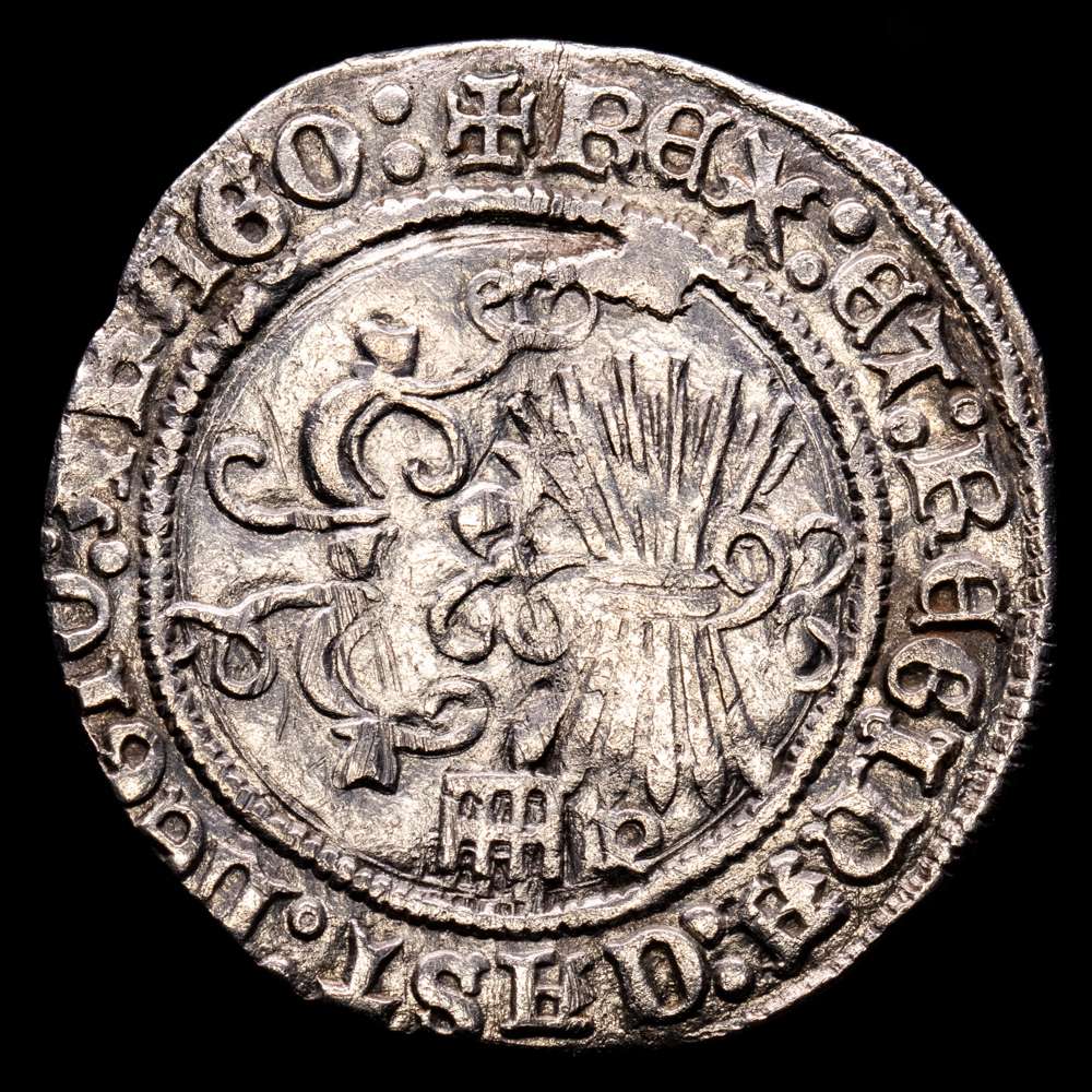 REYES CATÓLICOS (1474-1504). 1 Real (Ar. 3,28 g/2,5mm). S/D. Segovia P. (Cal-2019-381). MBC+.