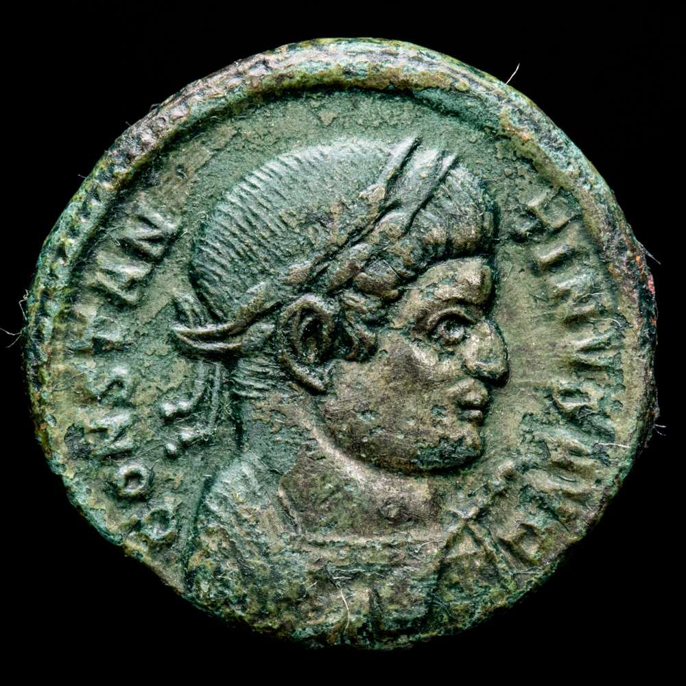 Constantino I. Follis. (3,07 g.). Treveri. 306-337 d.C.. RIC-VII-305.