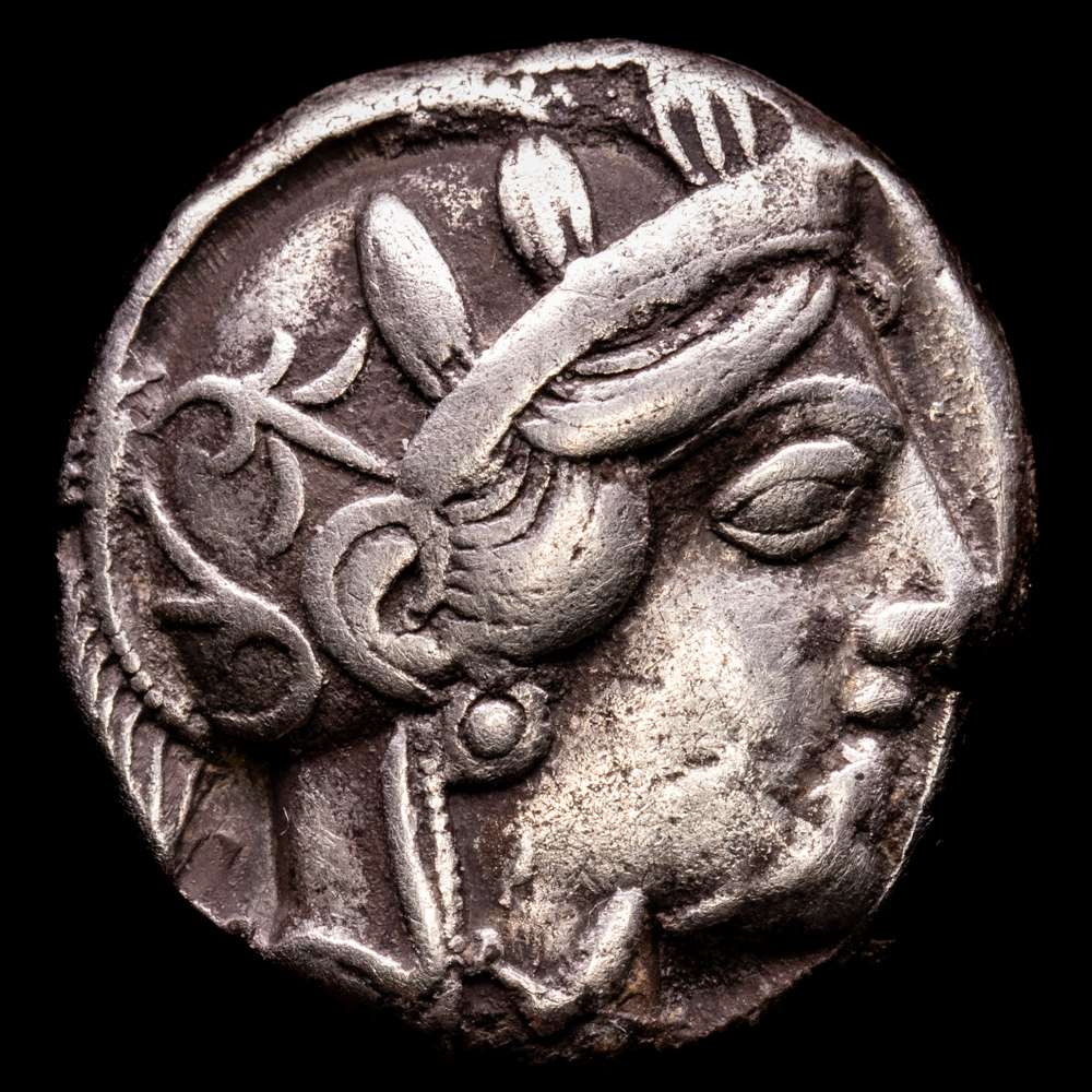 Ática. Tetradracma. 449-413 a.C. Atenas. (Gc-2526). Ag. 17,00 g. MBC+.