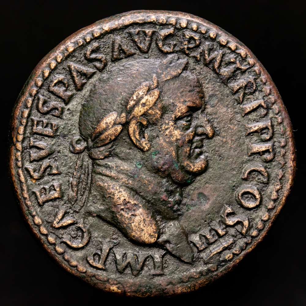 Vespasiano. Sestercio. 69-70 d.C. Roma. (Ric-243). (Bmcre-555). (C-326). Ae. 26,21 g. VF+.
