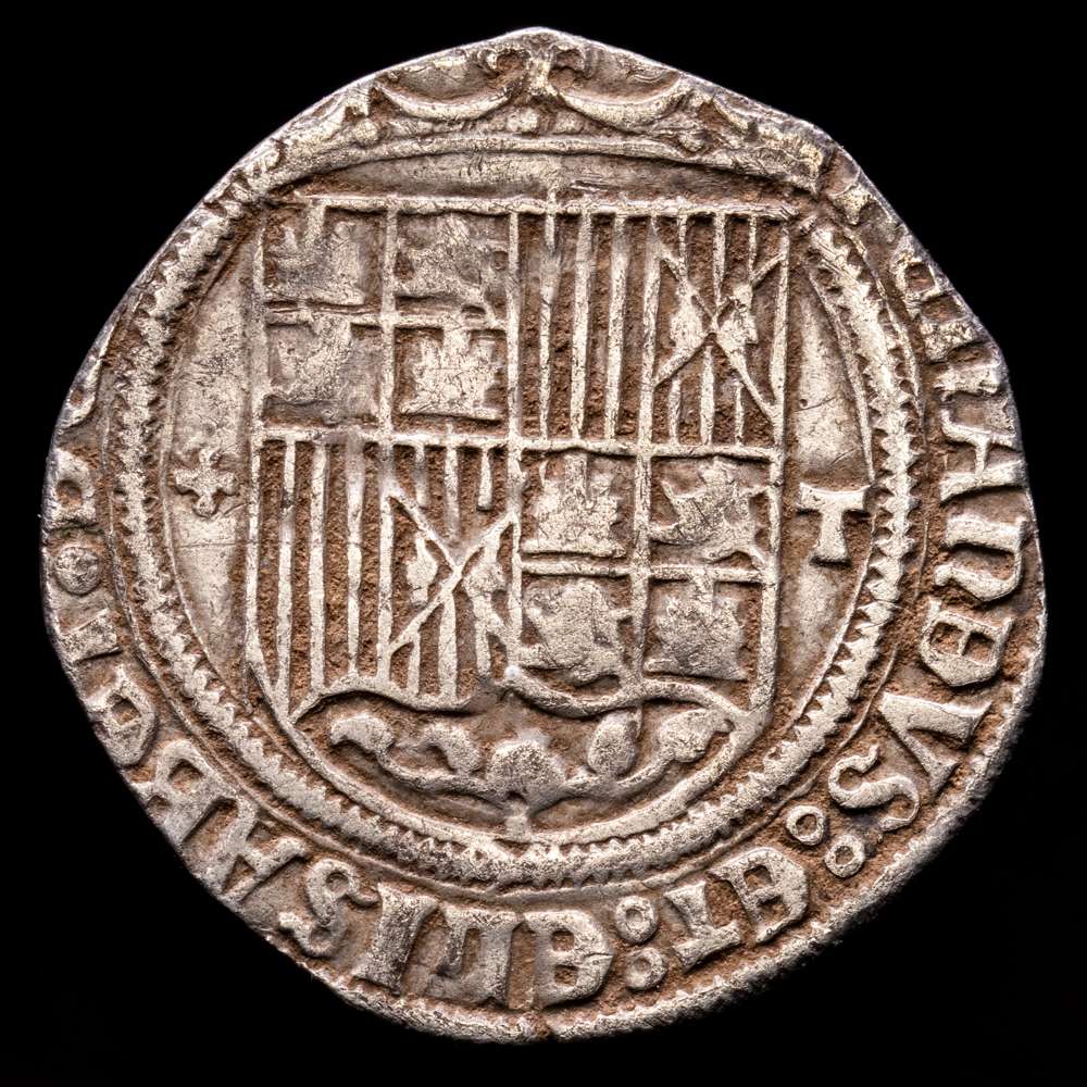 Reyes Católicos. 1 Real. (2,58 g.). Toledo. 1474-1504. AC-465. MBC-.