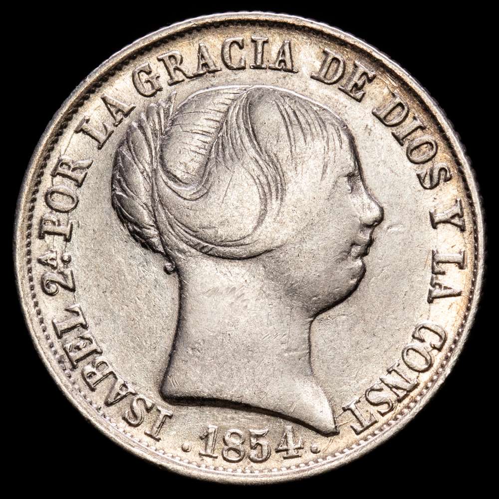 Isabel II (1833-1868). 4 reales. 1854. Madrid. (Cal-459). Ag. 5,86 g. MBC.