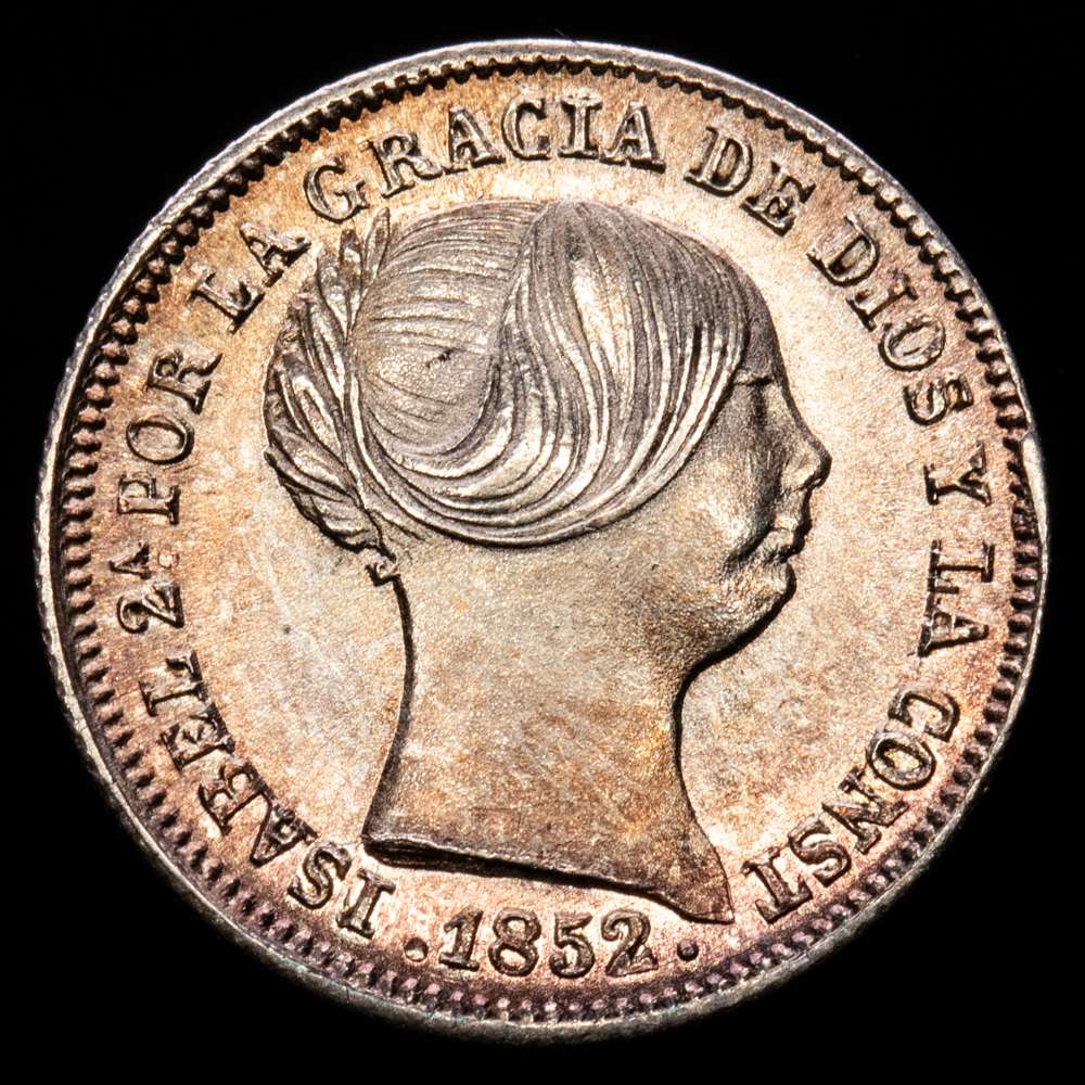 Isabel II (1833-1868). 1 real. 1852. Madrid. (Cal-302). Ag. 1,31 g. EBC. Suave tono.