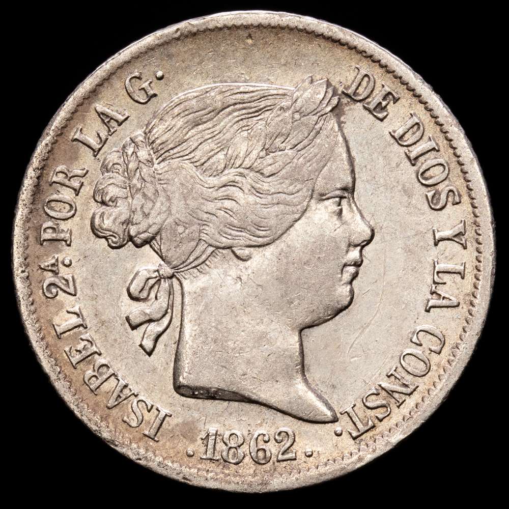 Isabel II (1833-1868). 4 reales. 1862. Madrid. (Cal-467). Ag. 5,21 gramos. MBC+.