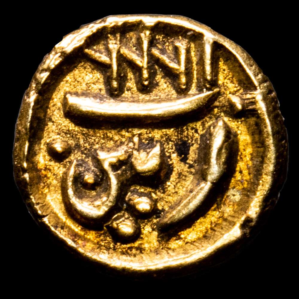 India – Mysore Kingdon. Gold Fanan. (0,39 g.). AH 1218. KN # α 128-1. UNC. Nalubi era. Tipo Sultan – PATAN