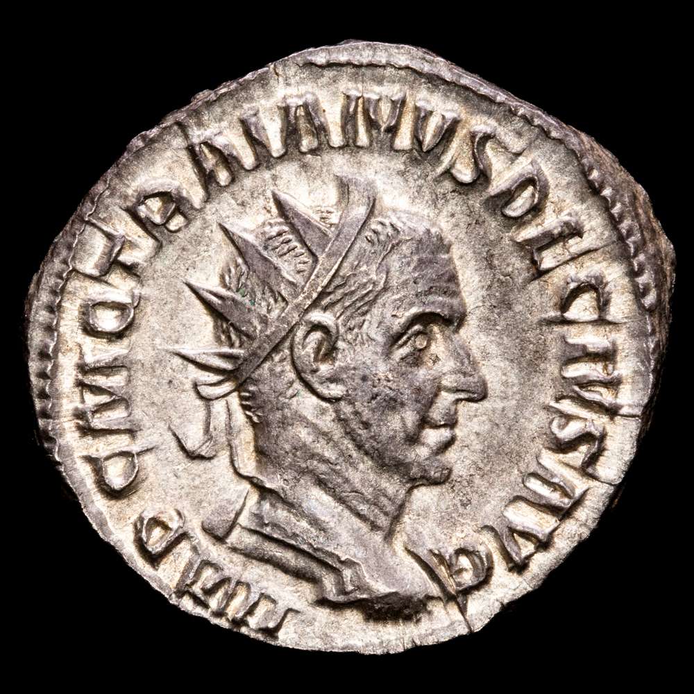 Trajano Decio. Antoniniano. (3,61 g.). Roma. 249-251 d.C. PANNONIAE. RIC-IV-21b. AU. Preciosa pátina.