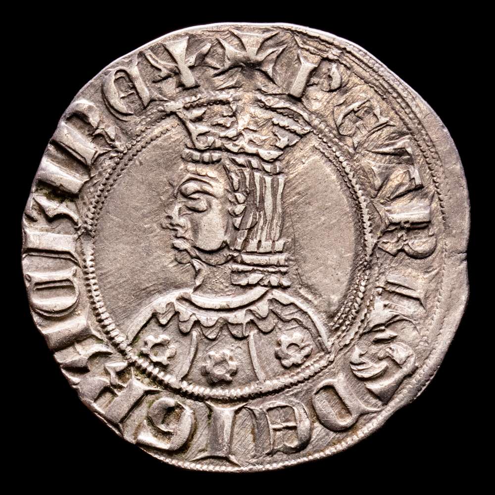 Reino de Aragón – Pere III. Croat. (3,16 g.). Barcelona. CRU.VS-403. Letras góticas, T latina. EBC-