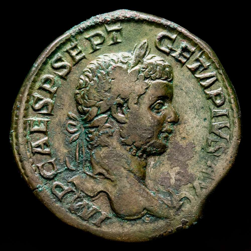 Geta. Sestercio. (24,08 g.). Roma. 210 d.C. RIC-156a. Rara