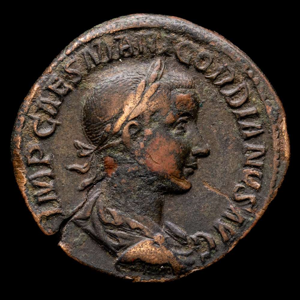 Gordiano III, Imperio Romano . 238-244 d. C. Sestercio. 22,01 g. 32 mm. Ceca de Roma. 238 d. C. RIC IV.3 254a. VF.
