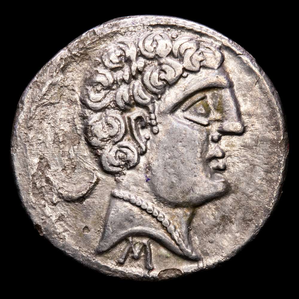 Sekobirikes. Denario. 120 – 30 aC Saelices (Cuenca). (Abh-2169). (Acip-1870). (C-6). Ag. 3,09 gramos. MBC+.