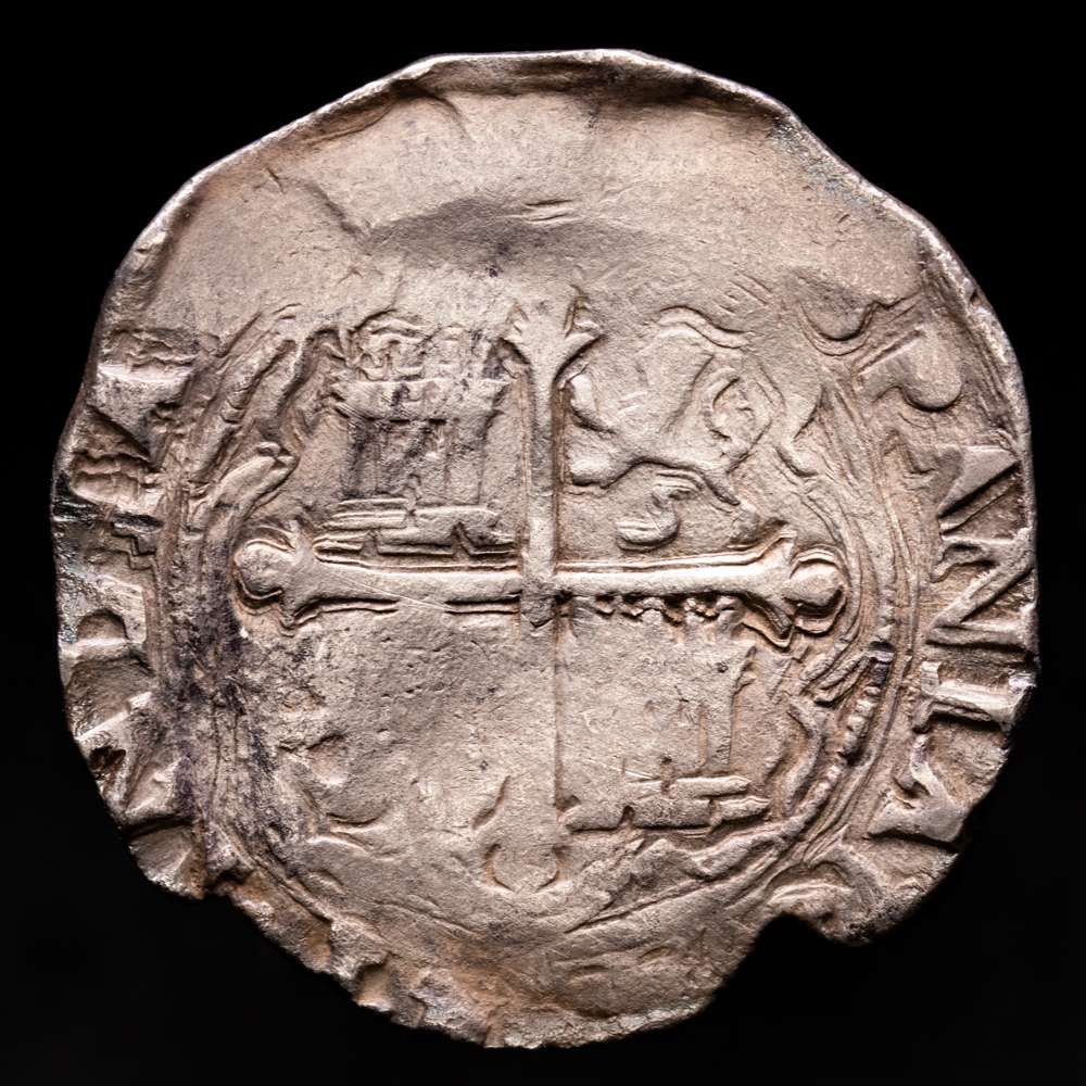Felipe II (1556-1598). 4 reales. ND (1572-1589). México. O. (Cal-503). Ag. 13,29 gramos. Tonalidad. BC+.