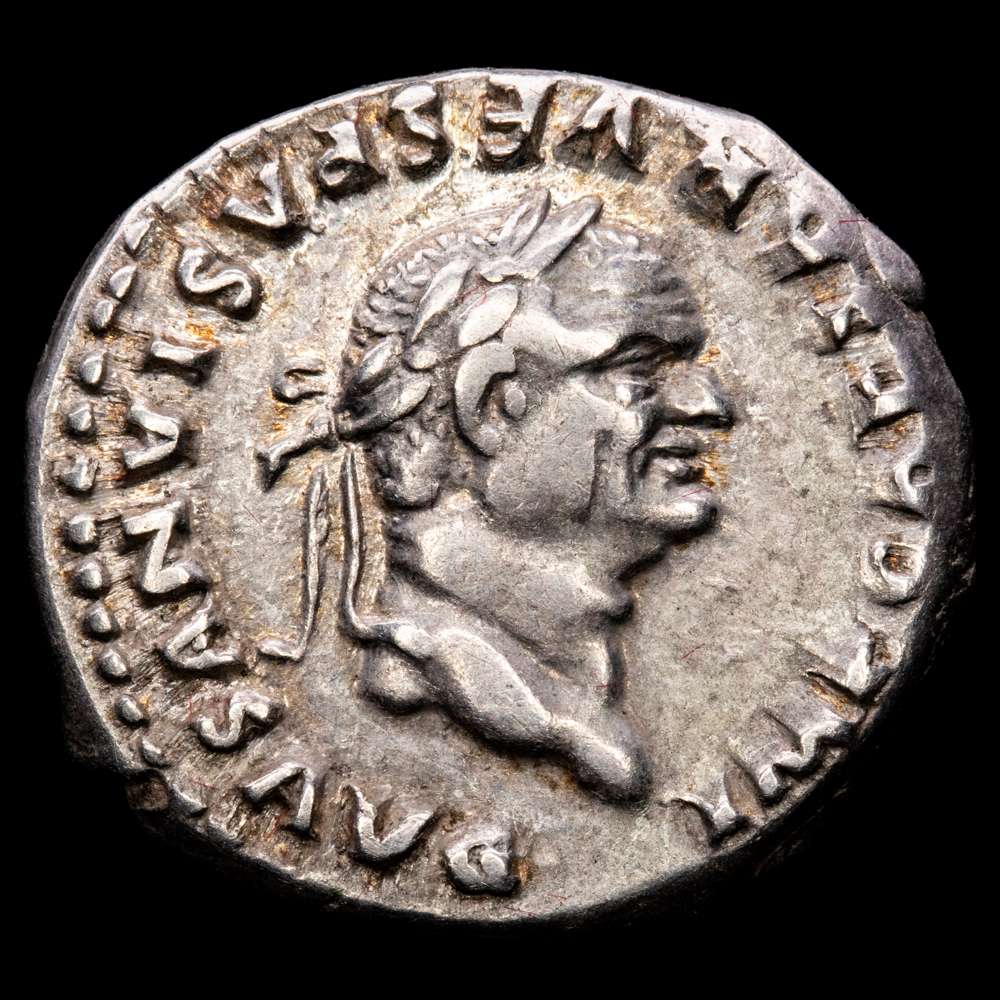 Vespasiano. Denario. 76 dC Roma. (Ric-849). (Bmcre-276). (Rsc-222). Ag. 3,39 gramos. XF. Suave tono.