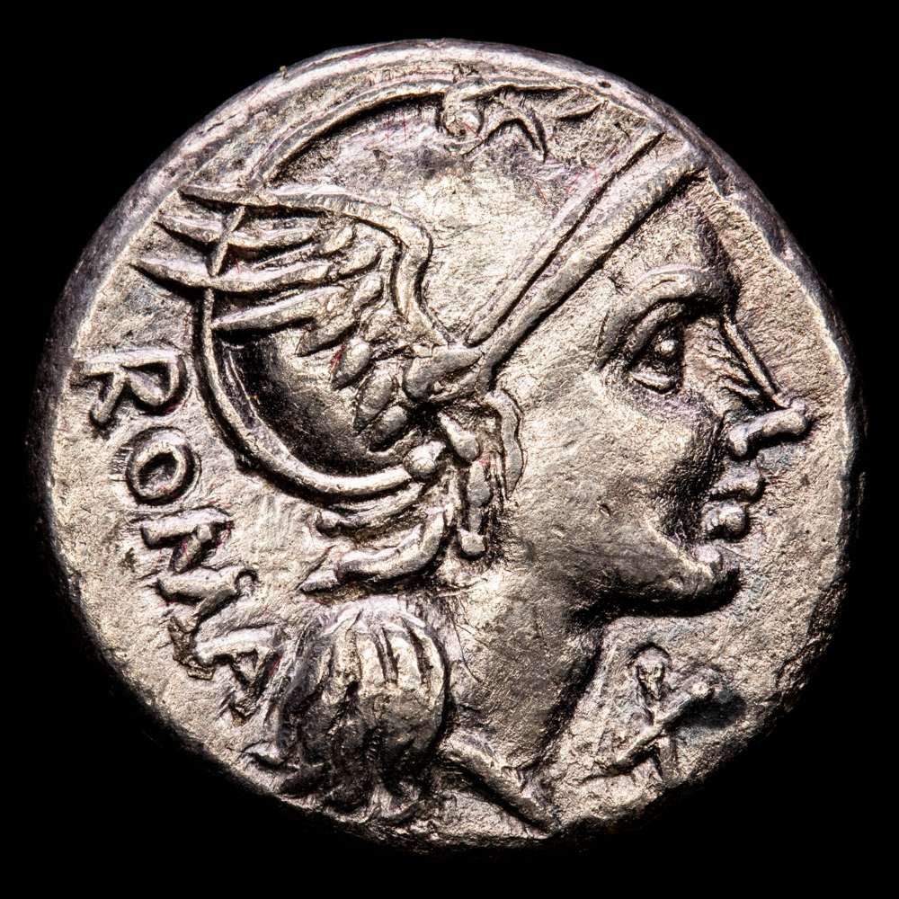 Flaminia. Lucio Flaminio Cilo. Denario. 109-108 aC Norte de Italia. (FFc-708). (Craw-302/1). Ag. 3,62 gramos. MBC+.