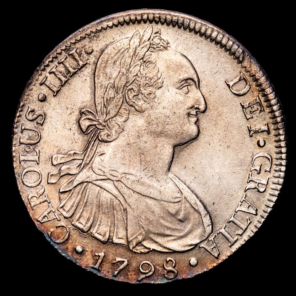Carlos IV (1788-1808). 8 reales. 1798. Lima. IJ. (Cal-916). Ag. 25,94 gr. EBC-/MBC+. Tono.