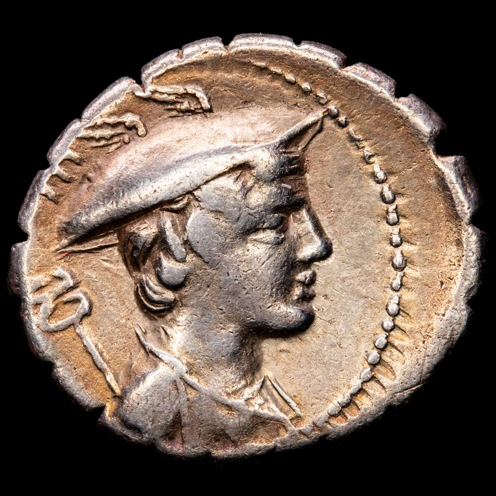 Mamilia. C. Mamilius Limetanus. Denario. 82 a.C. Taller Auxiliar de Roma. (Ffc-835). (Craw-362/1). (Cal-920). Ag. 3,78 g. Ligero tono. Atractiva. MBC+.