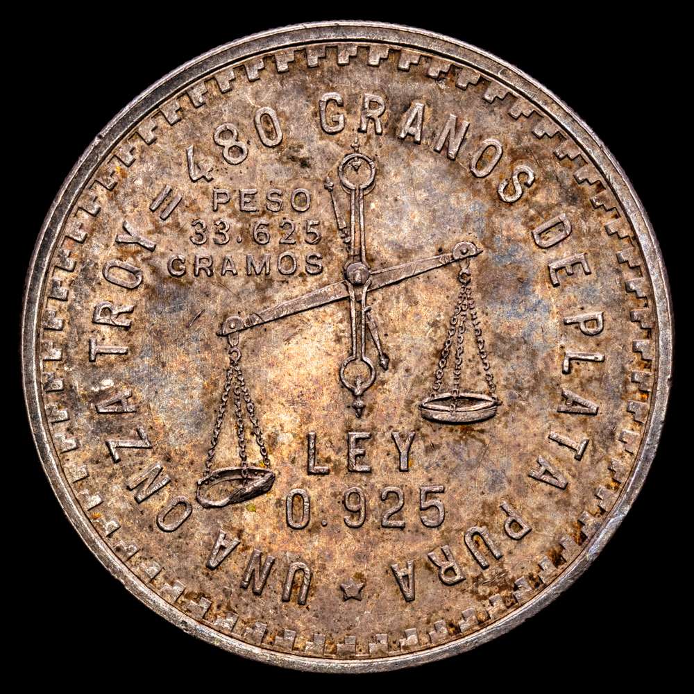 México. Onza Troy. (33,625 g.). México. 1949. KM-49A. XF+. Tono.